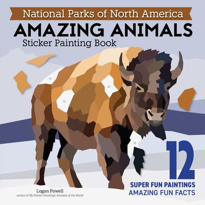 National Parks of North America Amazing Animals Sticker Painting Book: 12 Super Fun Paintings Subscription