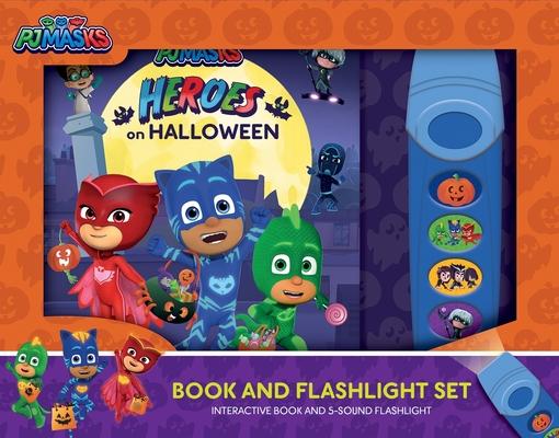 Pj Masks: Heroes on Halloween Book and 5-Sound Flashlight Set [With Flashlight and Battery]