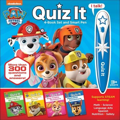 Nickelodeon Paw Patrol: Quiz It 4-Book Set and Smart Pen [With Battery]