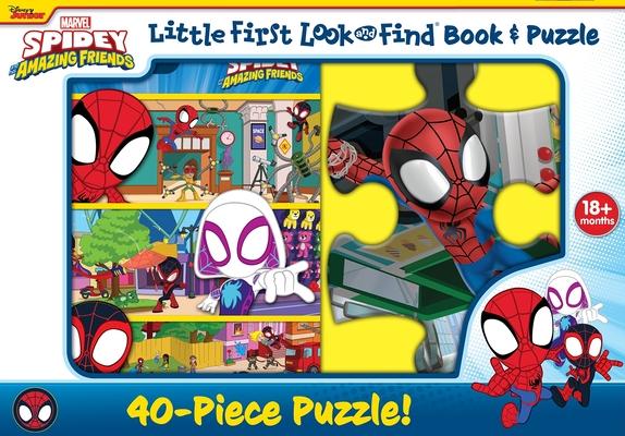 Disney Junior Marvel Spidey and His Amazing Friends: Little First Look and Find Book & Puzzle