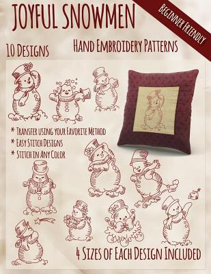 Joyful Snowmen Hand Embroidery Patterns