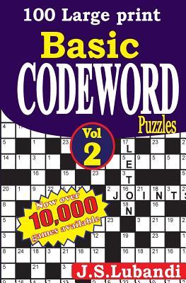 100 Large Print Basic Codeword Puzzles 2 Subscription