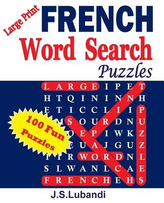 Large Print FRENCH Word Search Puzzles Subscription