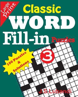 Classic Word Fill-in Puzzles 3