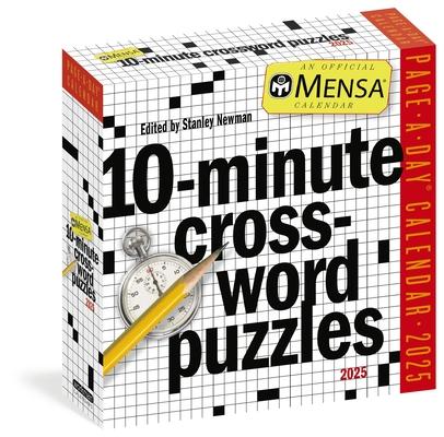 Mensa(r) 10-Minute Crossword Puzzles Page-A-Day(r) Calendar 2025