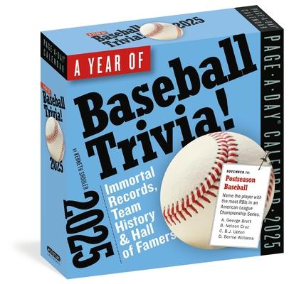 A Year of Baseball Trivia Page-A-Day(r) Calendar 2025: Immortal Records, Team History & Hall of Famers