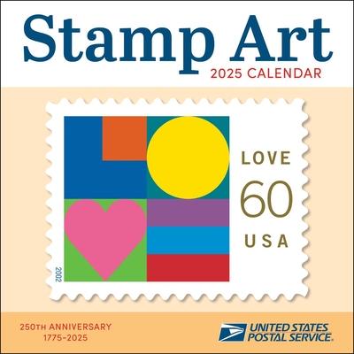 United States Postal Service Stamp Art 2025 Wall Calendar