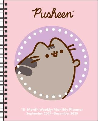 Pusheen 16-Month 2024-2025 Weekly/Monthly Planner Calendar