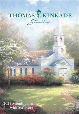 Thomas Kinkade Studios 12-Month 2025 Monthly Pocket Planner Calendar with Script