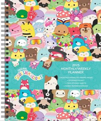 Squishmallows 12-Month 2025 Monthly/Weekly Planner Calendar