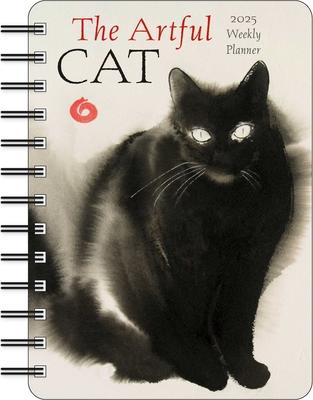 The Artful Cat 2025 Weekly Planner Calendar: Brush and Ink Watercolor Paintings by Endre Penovc