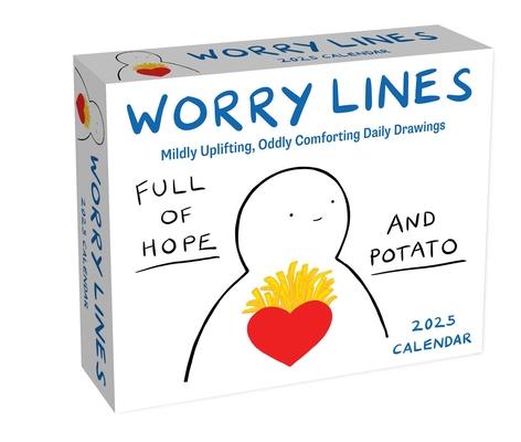 A Worry Lines 2025 Day-To-Day Calendar: Mildly Uplifting Oddly Comforting Daily Drawings