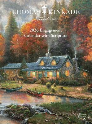 Thomas Kinkade Studios 2026 Monthly/Weekly Engagement Calendar with Scripture Subscription
