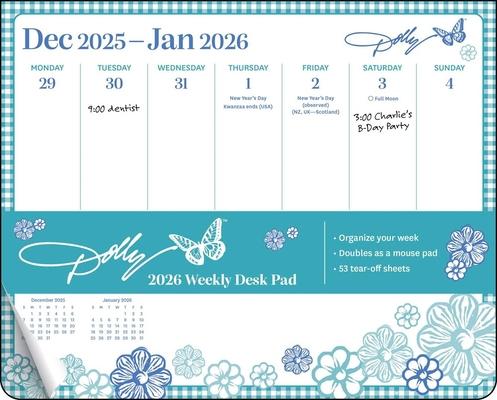 Dolly Parton 2026 Weekly Desk Pad Calendar Subscription