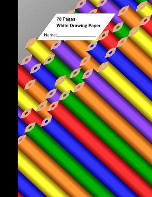 White Drawing Paper (70 Sheets) Pencil Cover