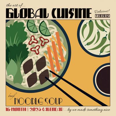 2025 Art of Global Cuisine Wall Calendar