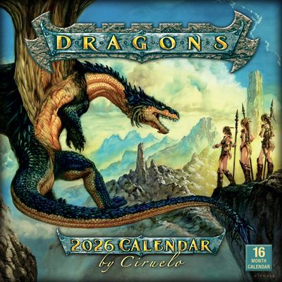 2026 Dragons by Ciruelo Wall Calendar
