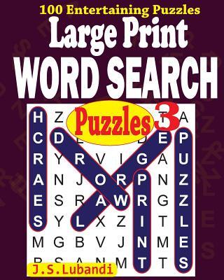 Large Print WORD SEARCH Puzzles 3