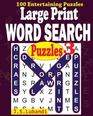 Large Print WORD SEARCH Puzzles 3