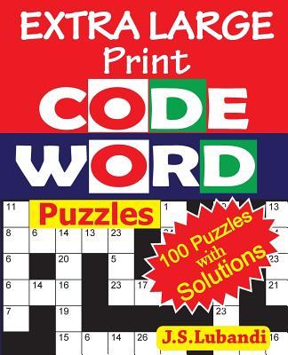 EXTRA LARGE Print CODEWORD Puzzles