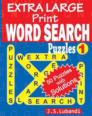 EXTRA LARGE Print WORD SEARCH Puzzles