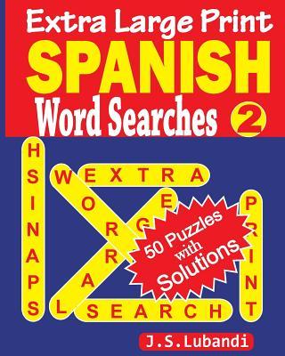 Extra Large Print SPANISH Word Searches 2 Subscription