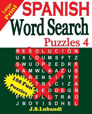 Large Print SPANISH Word Search Puzzles 4