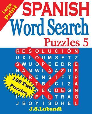 Large Print SPANISH Word Search Puzzles 5 Subscription