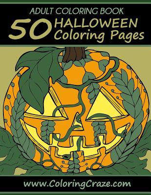 Adult Coloring Book: 50 Halloween Coloring Pages