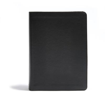 CSB He Reads Truth Bible, Black Leathertouch: Black Letter, Wide Margins, Notetaking Space, Reading Plans, Sewn Binding, Two Ribbon Markers, Easy-To-R