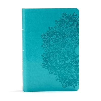 KJV Large Print Personal Size Reference Bible, Teal Leathertouch