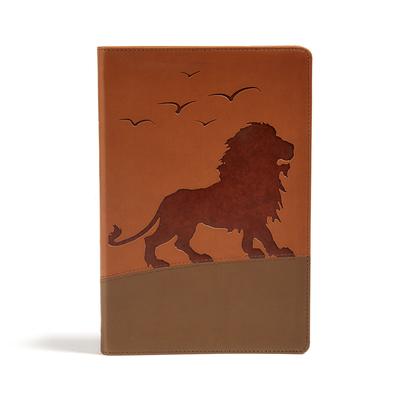 KJV One Big Story Bible, Brown Lion Leathertouch