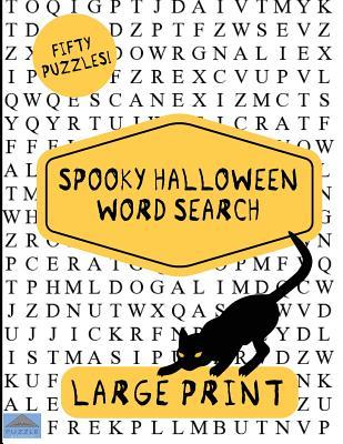 Spooky Halloween Word Search: Large Print Word Search, Word Search Book, Halloween Puzzles, Word Find