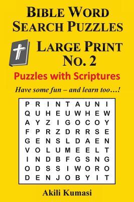 Bible Word Search Puzzles, Large Print No. 2: 50 Puzzles with Scriptures