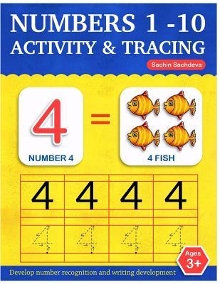 Numbers 1-10: Activity and Tracing Workbook for Kids Ages 3-5