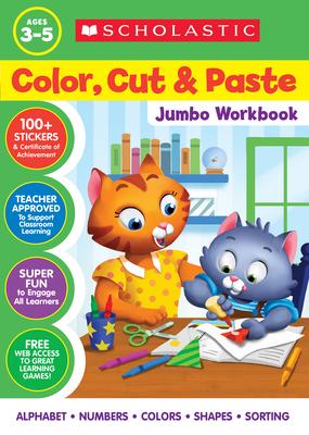 Color, Cut & Paste Jumbo Workbook