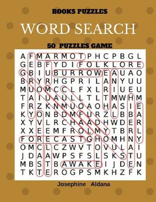 Books Puzzles Word Search 50 Puzzles Game: Large Print Word Find