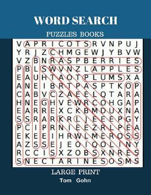 Word Search Puzzles Books Large Print: Find Words 50 Puzzles All Answer Fun Game