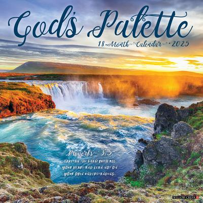 God's Palette 2025 12 X 12 Wall Calendar