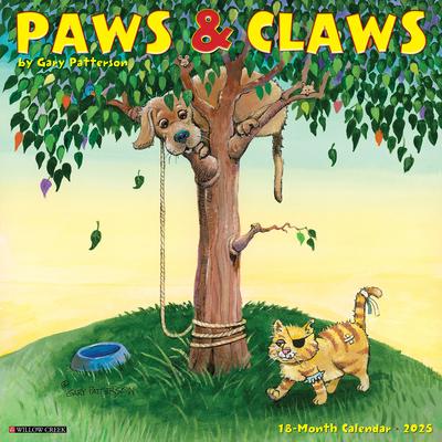 Gary Patterson's Paws N Claws 2025 12 X 12 Wall Calendar