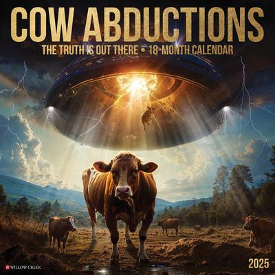 Cow Abductions 2025 12 X 12 Wall Calendar