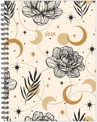 Moon and Flora 2025 6.5 X 8.5 Softcover Weekly Planner