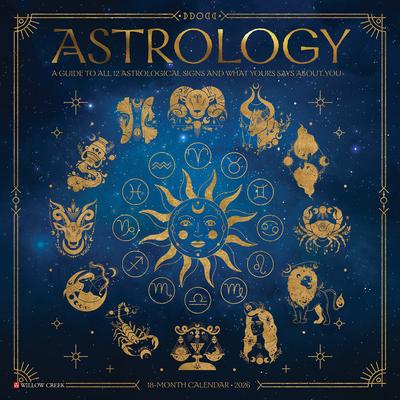 Astrology 2026 Wall Calendar by Willow Creek Press, Wall - DiscountMags.com