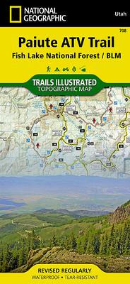 Paiute Atv Trail Map [Fish Lake National Forest, Blm]