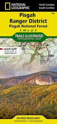 Pisgah Ranger District, Pisgah National Forest, North Carolina, USA Outdoor Recreation Map