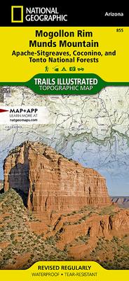 Mogollon Rim, Munds Mountain Map [Apache-Sitgreaves, Coconino, and Tonto National Forests]