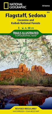 Flagstaff, Sedona Map [Coconino and Kaibab National Forests]