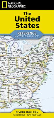 National Geographic United States Map (Folded with Flags and Facts)