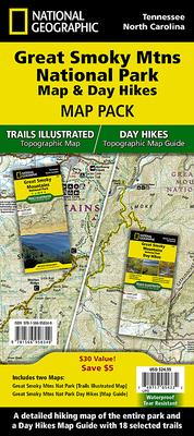 Great Smoky Mountains Day Hikes and National Park Map [Map Pack Bundle]