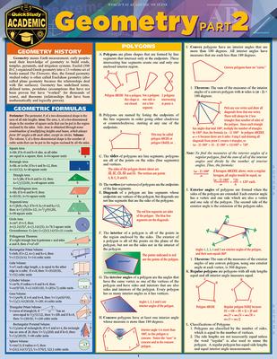 Geometry Part 2: Quickstudy Laminated Reference Guide